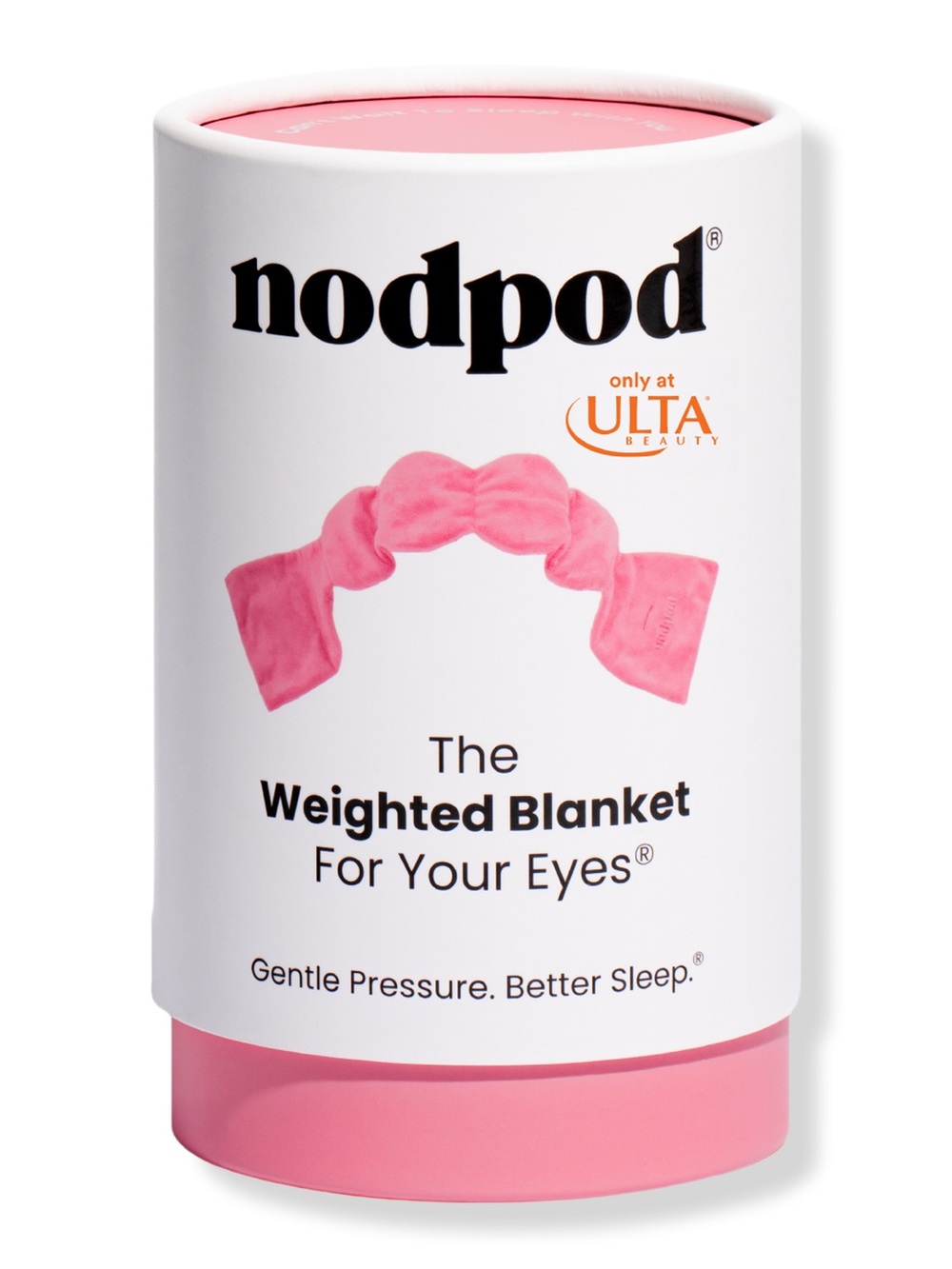 Nodpod Pink Gentle Pressure Weighted Sleep Eye Blanket